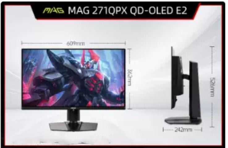 MSI MAG 271QPX QD-OLED شاشة ألعاب احترافية 27 بوصة QD-OLED