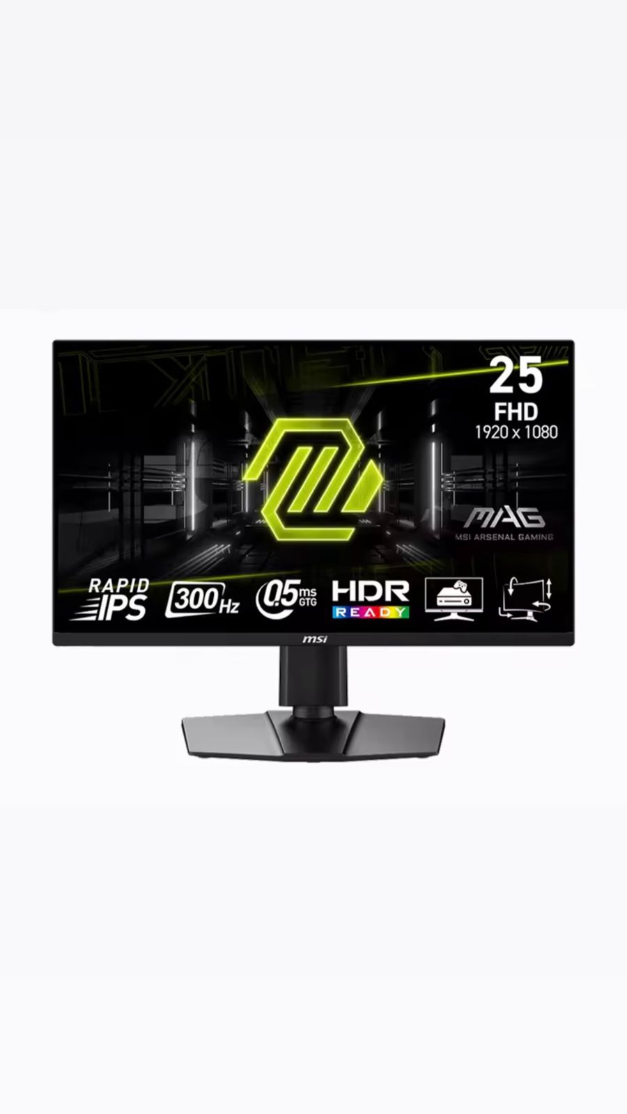 IPS فائق السرعة للألعاب - 0.5ms - FHD 24.5 إنش